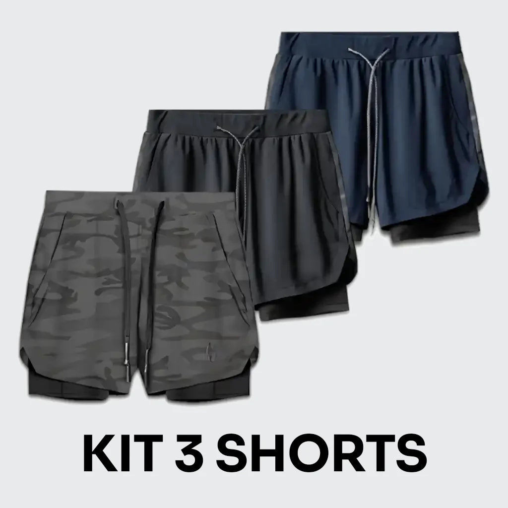 Kit 3 Shorts de Compressão FitPro