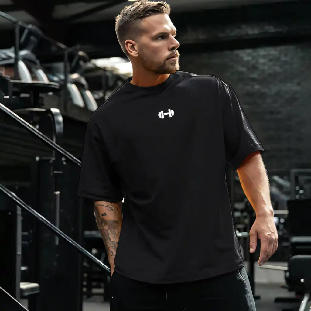 Camiseta Masculina Oversized de Malha