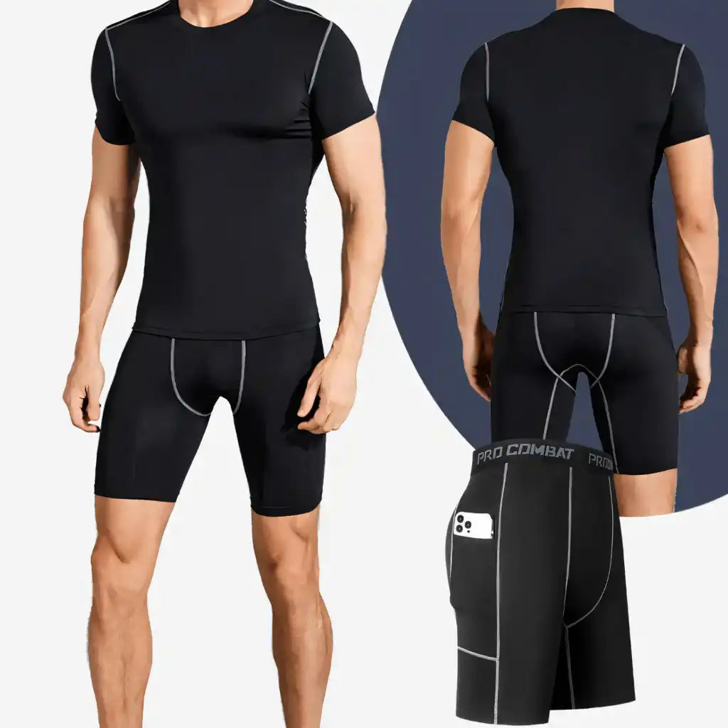 Bermuda Masculina de Compressão com Bolso